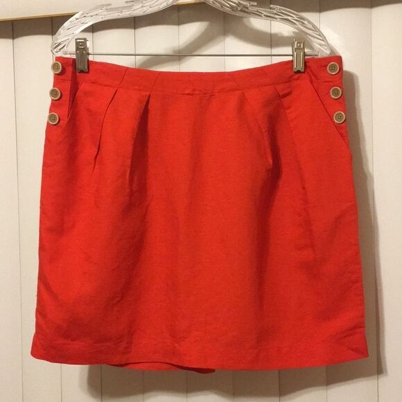 Banana Republic Factory Linen Blend Skirt - Picture 1 of 8